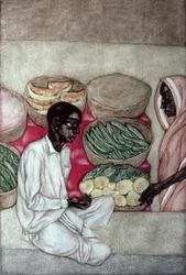 Ramchandra Sabjiwala, 1983 (wc på papper)